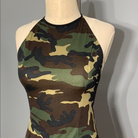 Camo Halter Dress - Picture 7 of 12